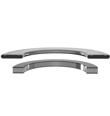 A pair of handles that are in the shape of an arch.